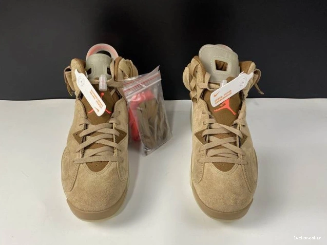Reps LUCY Khaki Retro Scott Air Jordan Travis British 6 DH0690-200 0718